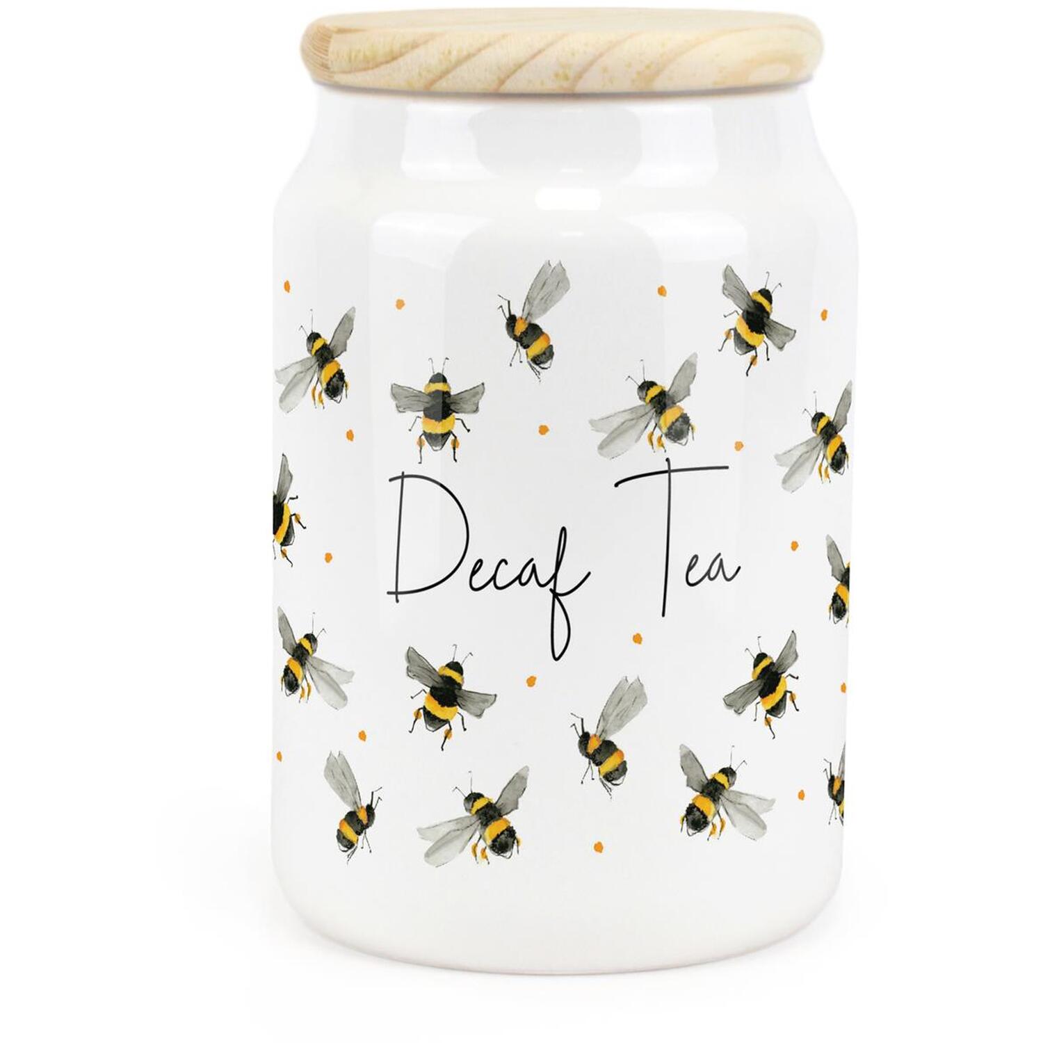 B&Q - Purely HomeScattered BeesDecaf Tea CanisterKitchen Storage Jar - Image 2