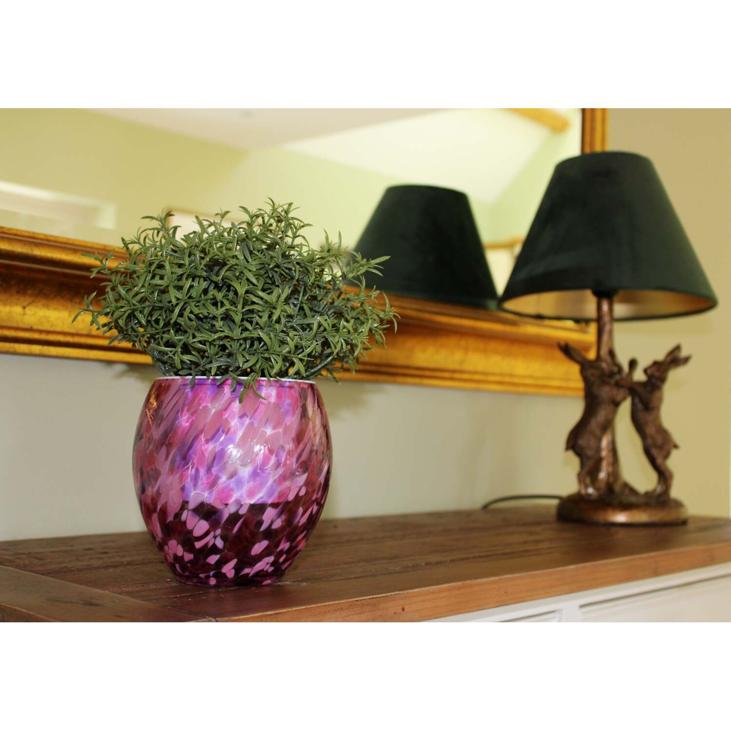 Self Watering Plant Pot ¿ Pink & Purple (Modern Indoor Planter) - Pink