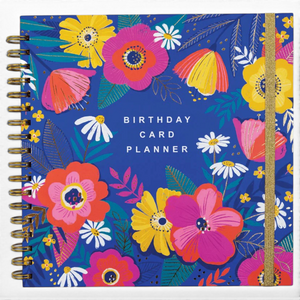 Floral Birthday Card Planner & Organiser