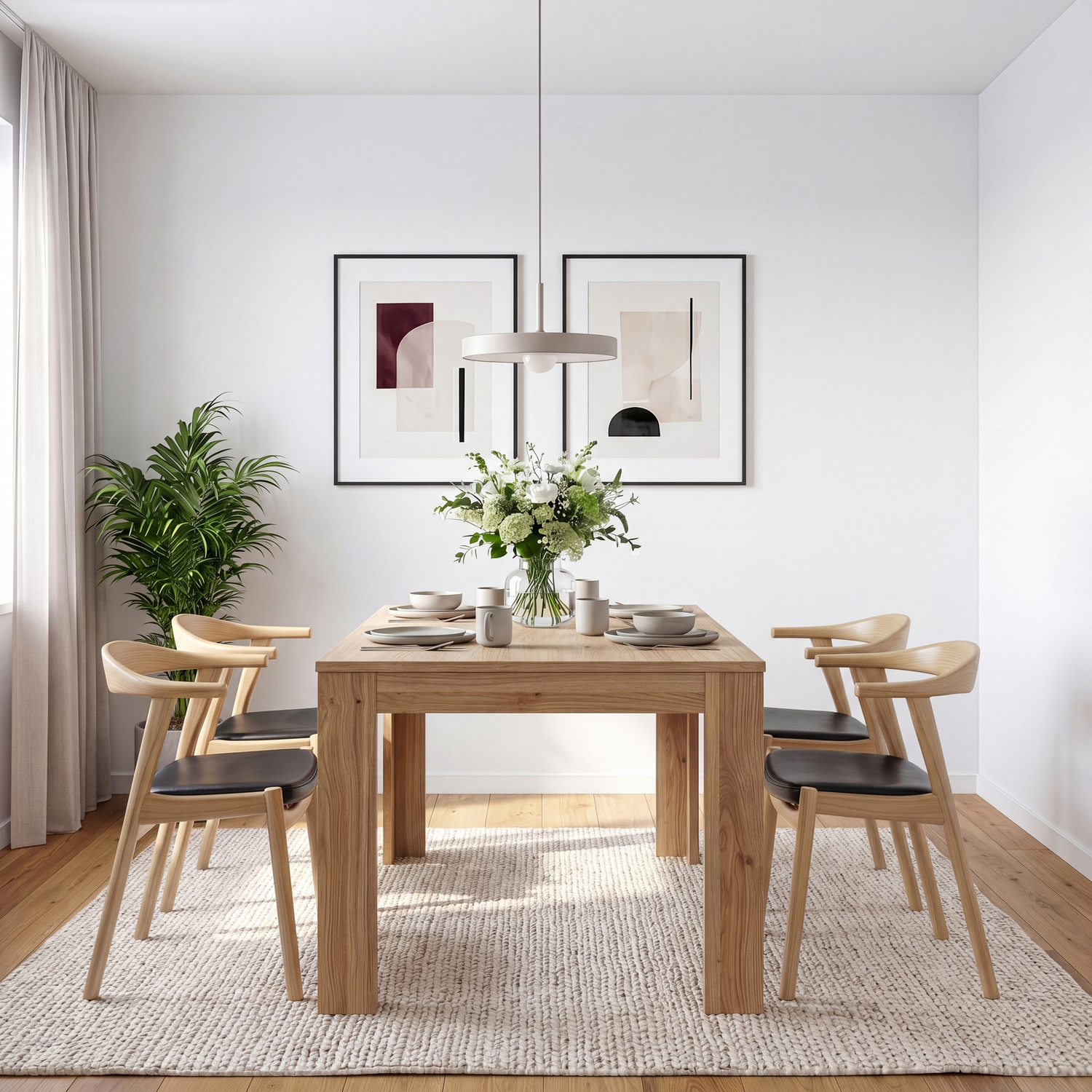 Furniture to Go Grafton Extending Dining Table - Oak - Brown - Seats 6 - Image 6