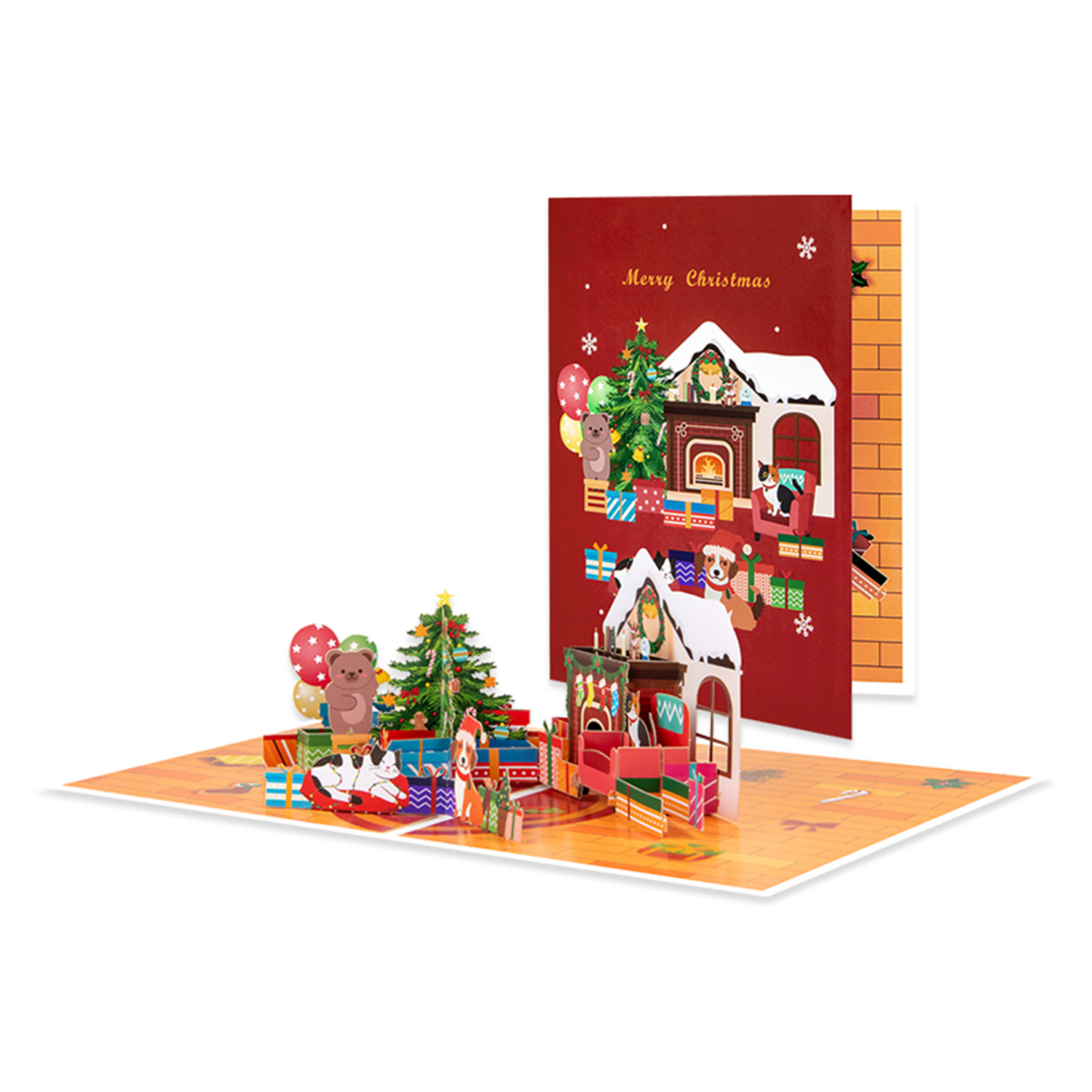  - A Warm Christmas Eve Holiday Pop Up Card - Image 3