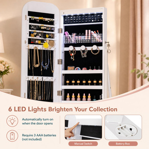 Costway Jewelry Cabinet with Full Length Mirror