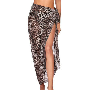 Y095 Skirt Leopard print