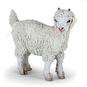 PAPO Farmyard Friends Young Angora Goat Toy Figure - 51171 - White