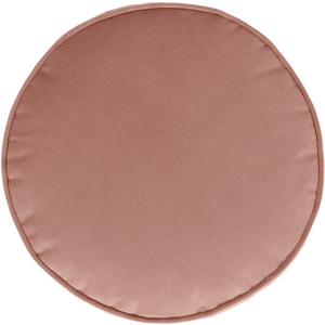 Pink icon Milano Round Velvet Pouffe shot 19507554