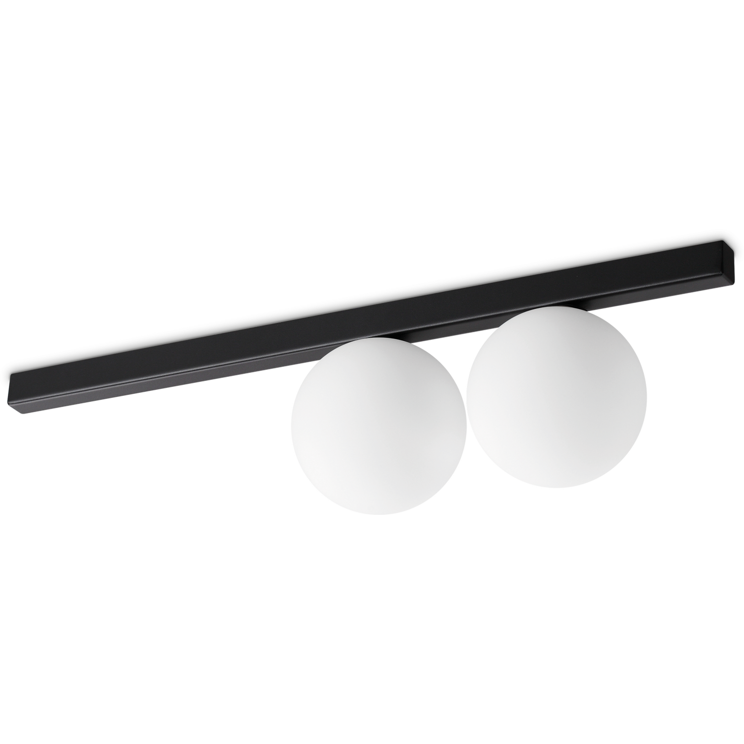 B&Q - Luminosa Binomio 2 Light Globe Ceiling Light Black - Image 2