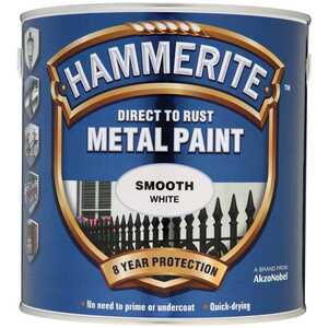 Hammerite Direct To Metal Smooth White 2.5L