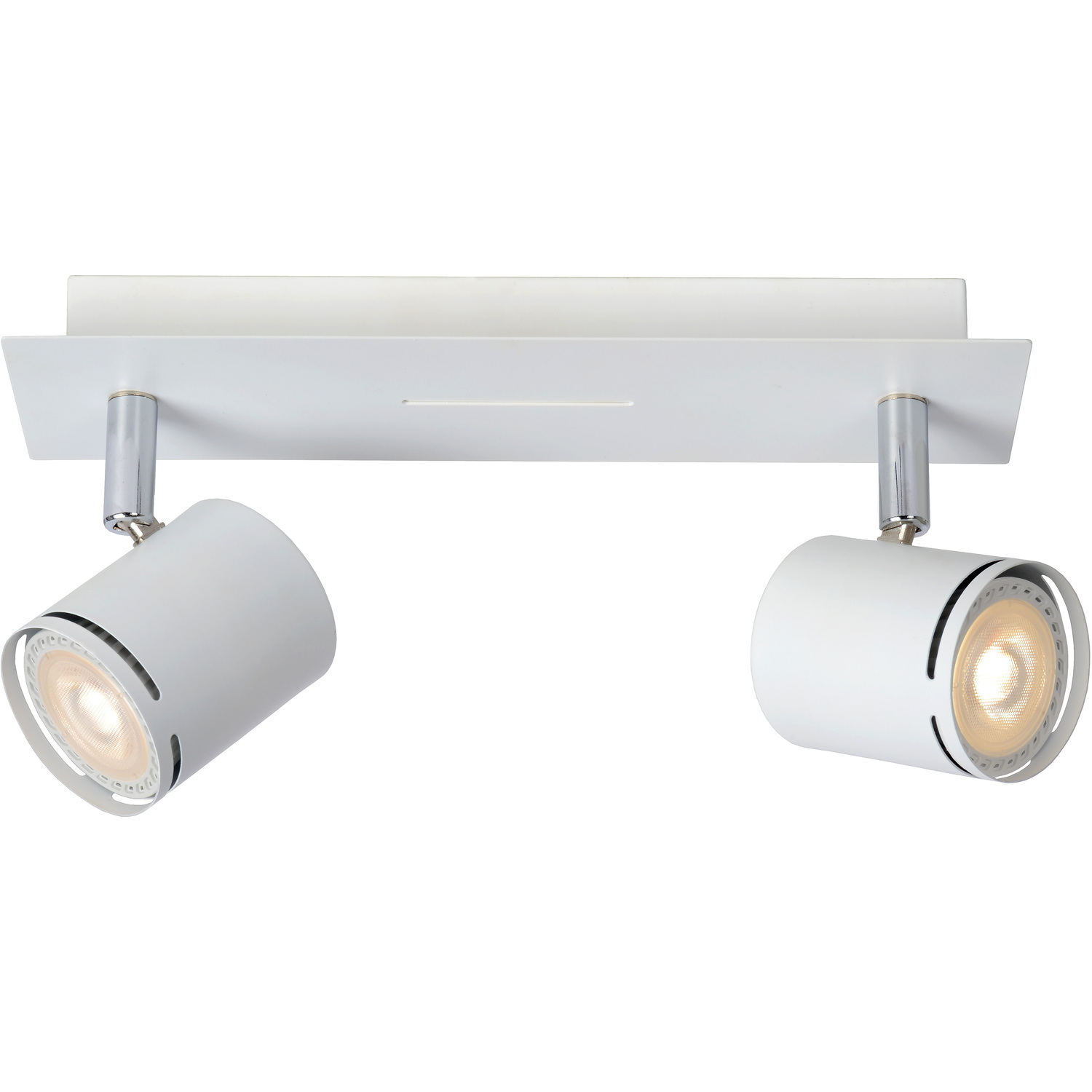 Rilou Modern Twin Ceiling Spotlight - LED Dim. - GU10 - 2x5W 3000K - White - Image 3