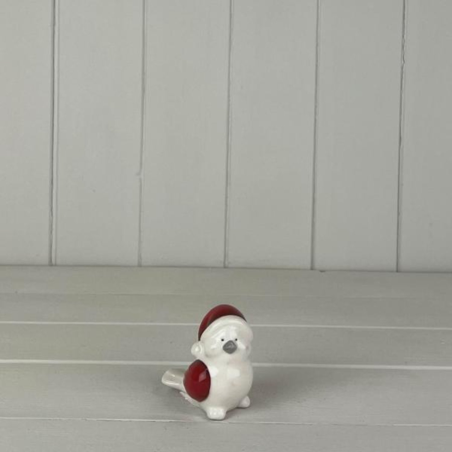  - Contemporary White Ceramic Bird Deco - Image 3