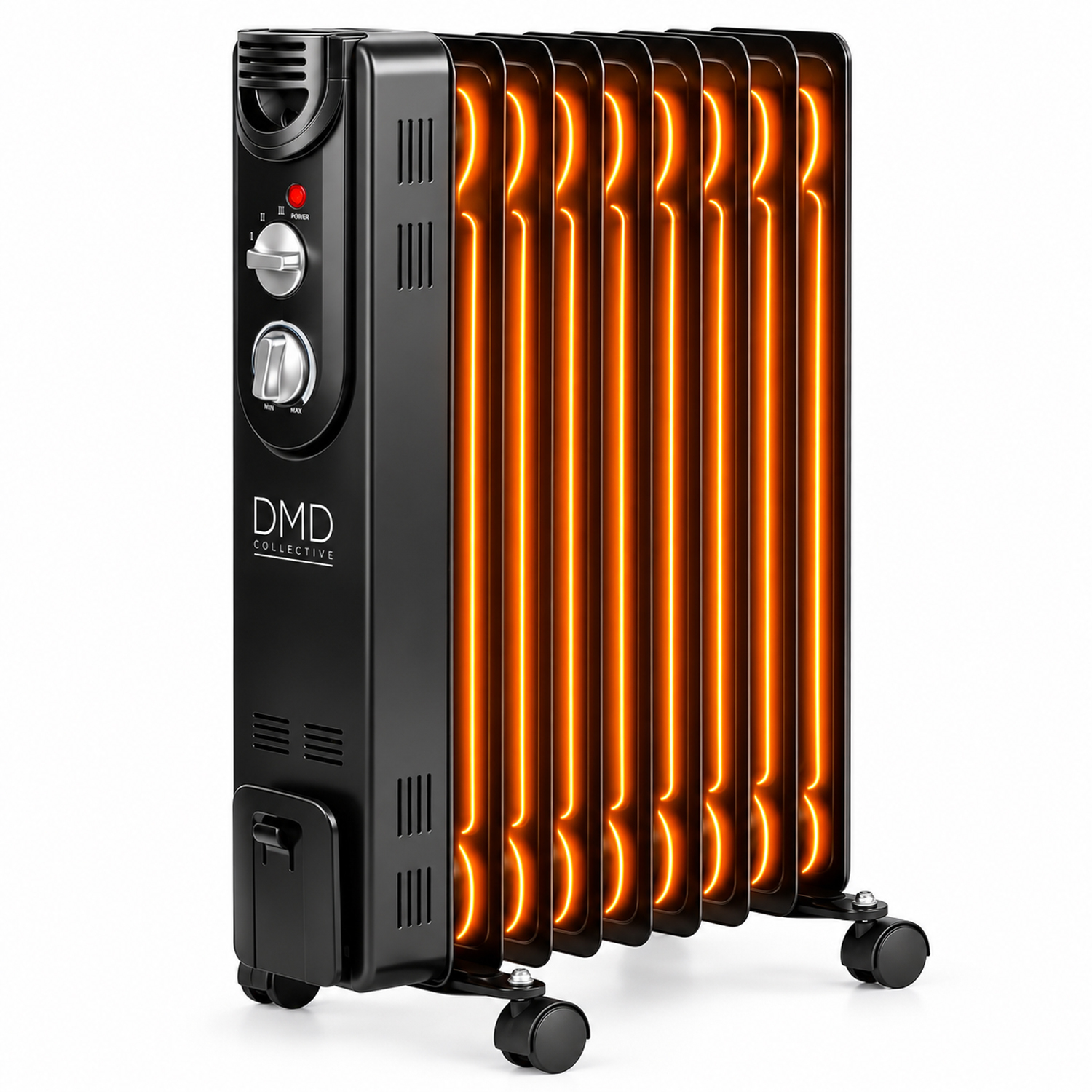 B&Q -  Dmd 9 Fin Oil Filled RadiatorElectric Heater Radiator 2000W - Image 5