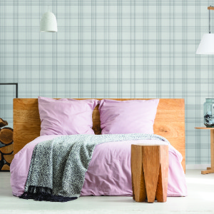 Check Grey Charcoal Wallpaper