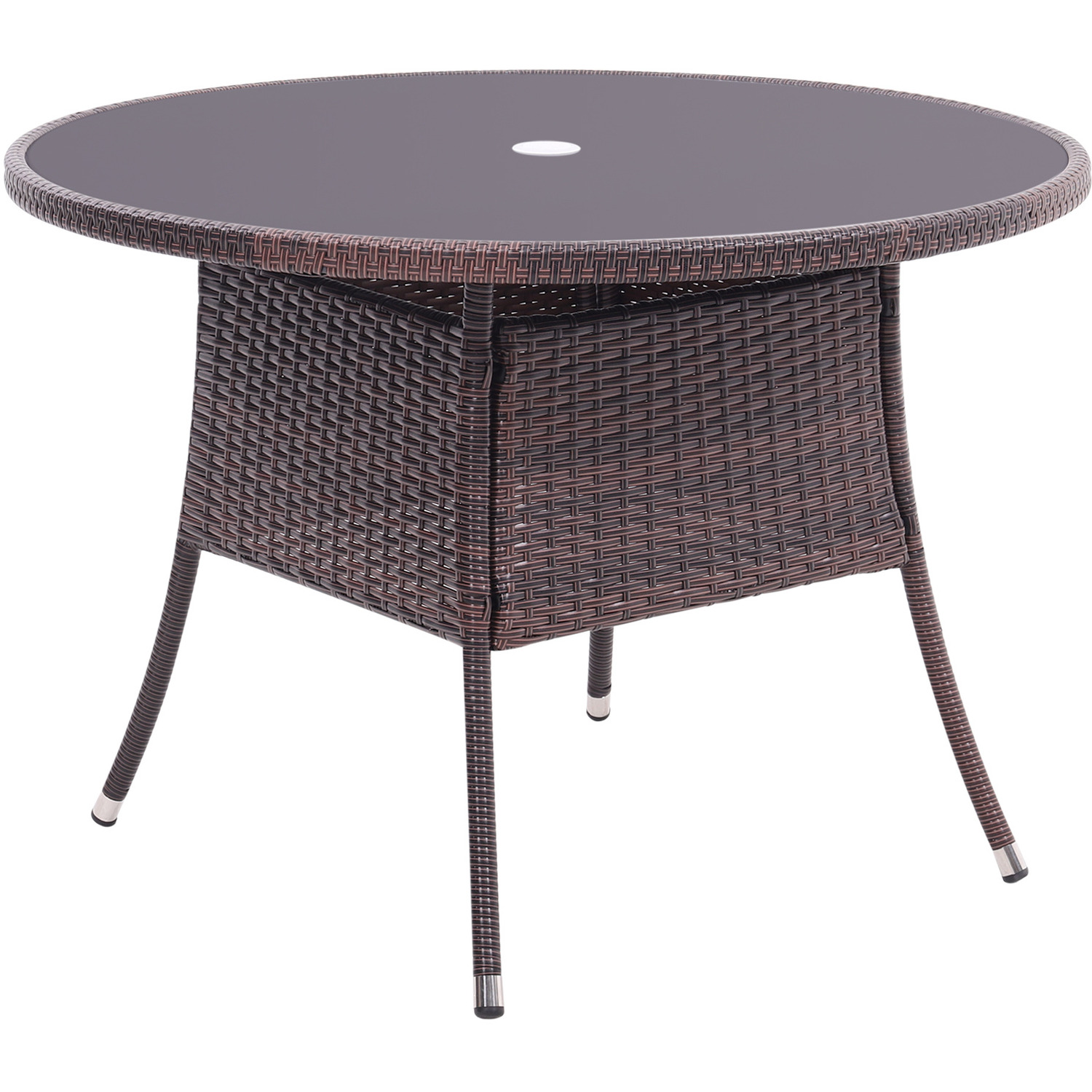 Rattan Dressing Garden Coffee Table - Brown 20 1kg