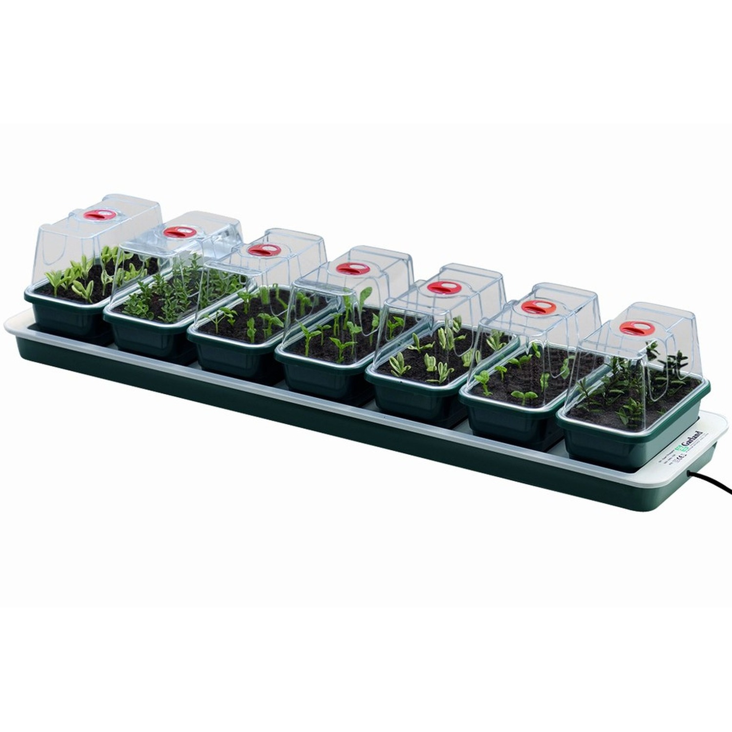 Super 7 Electric Propagator Self Heating Windowsill Propagator - Green