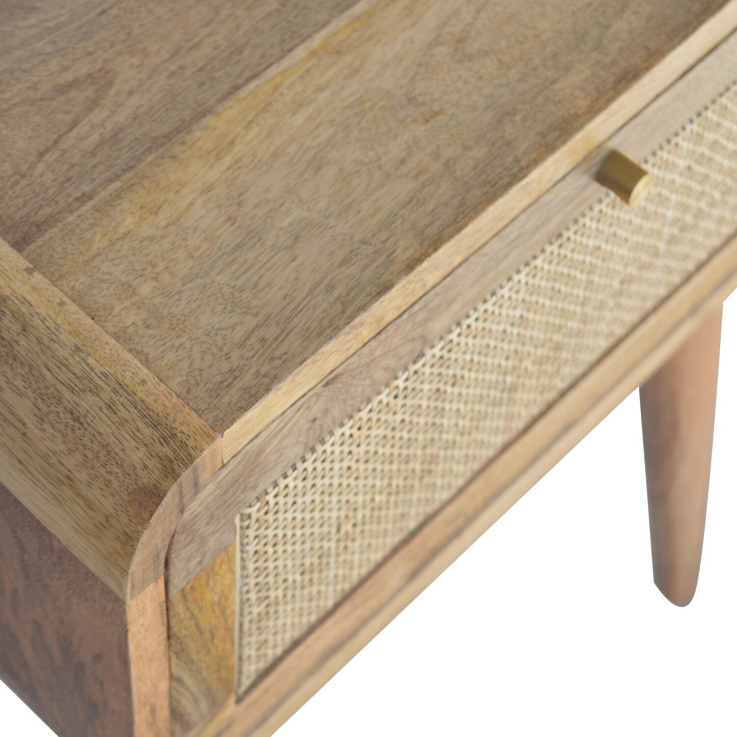 Woven Rattan Nightstands And Bedside Tables - Brown