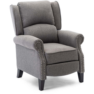 Charlotte Modern Fabric Pushback Recliner Armchair