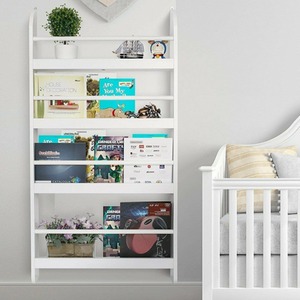 Wall Mounted Childrens Bookcase Display Bookshelf Storage Shelving Rack