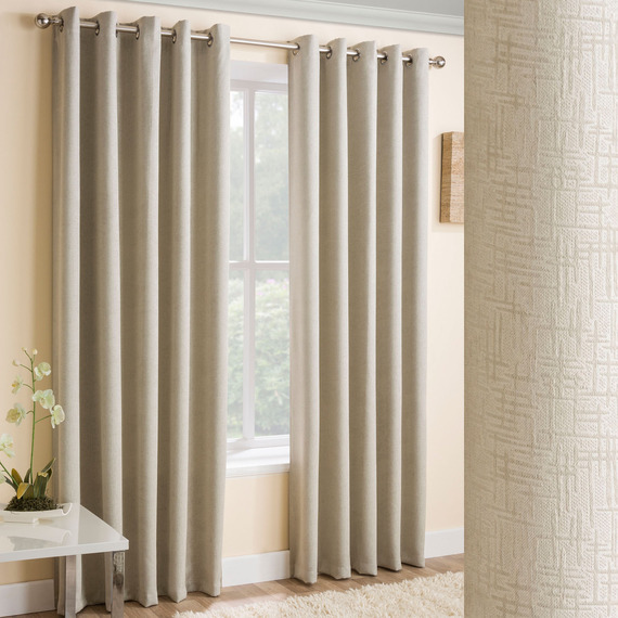 Pair of Vogue Eyelet Thermal Dimout Curtains