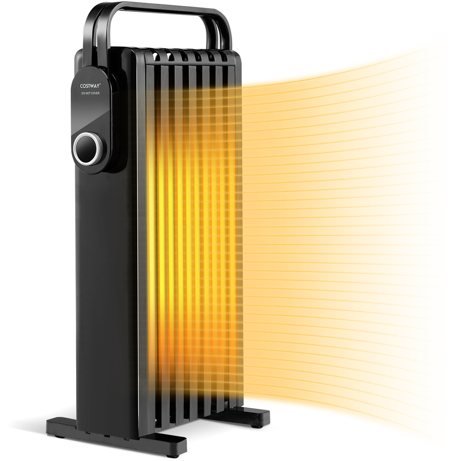 Costway 1500W Electric Space Heater-Black