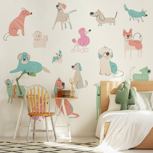 Happy Dogs Wall Mural