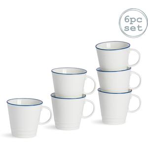 90ml White Farmhouse Espresso Cups Pack of 6