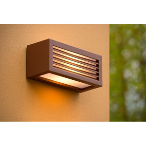 Dimo Modern Wall Light Outdoor Rust Brown IP54