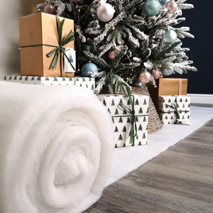 Soft White Artificial Fake Snow Blanket Christmas Decoration