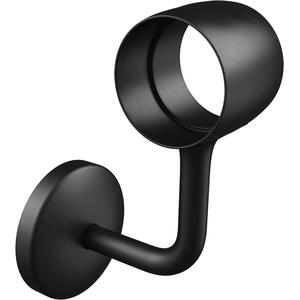 Rothley Matt Black Stair Handrail Connecting Wall Bracket