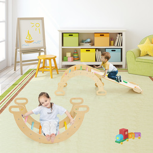 3-In-1 Kids Climbing Triangle Set Climbing Toy