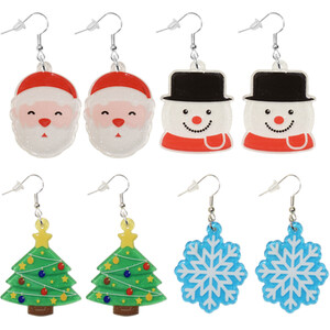 LED Christmas Earrings