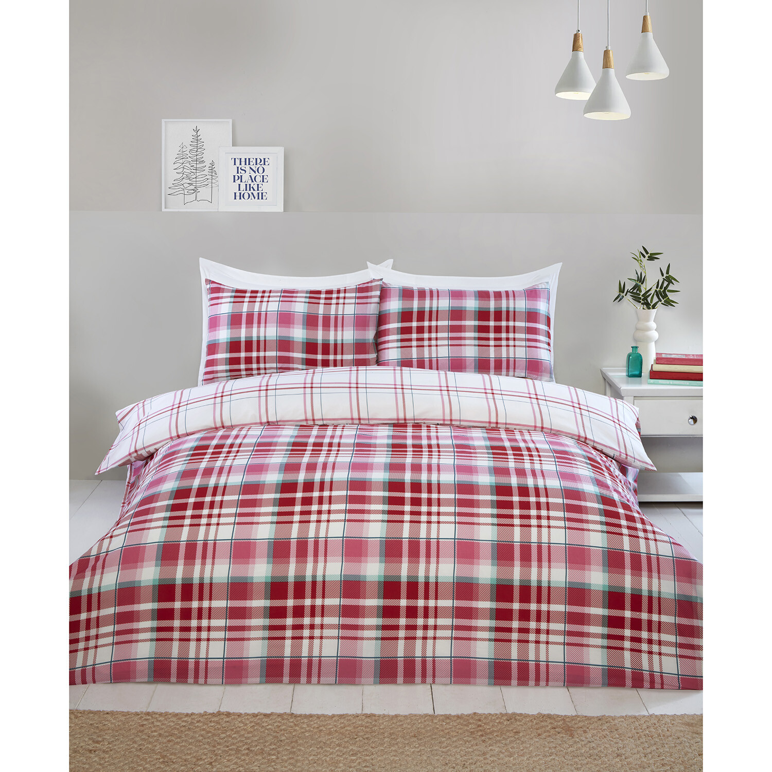 Ailsa Check Duvet Set - Pink King