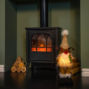 Battery Operated Standing Christmas Reindeer Gonk with LEDs