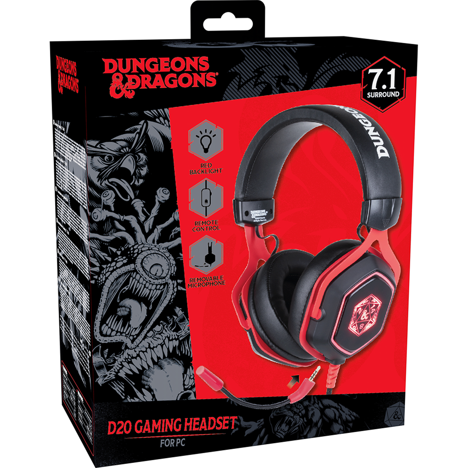 Dungeons and Dragons D20 7.1 LED Gaming Headset