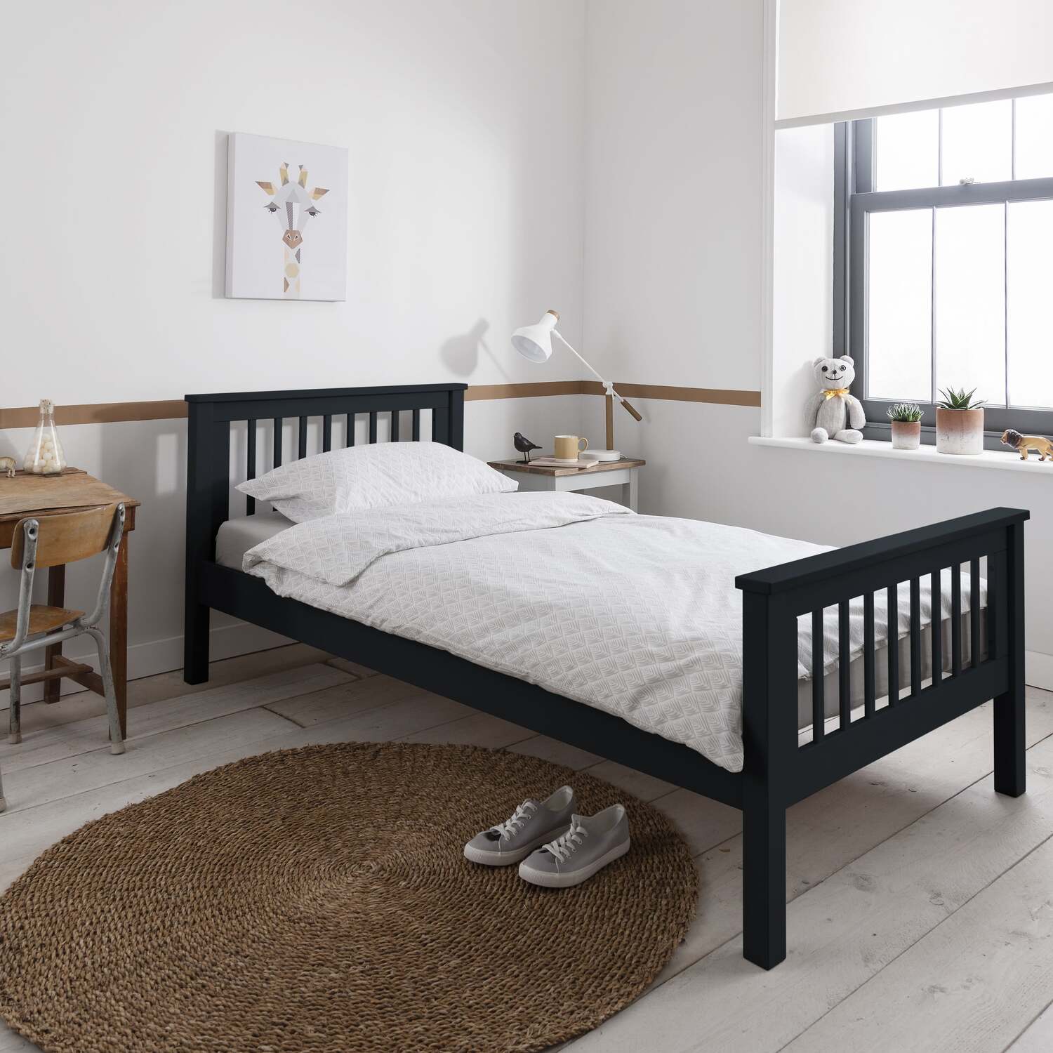 Hampshire Single Bed Frame - Anthracite