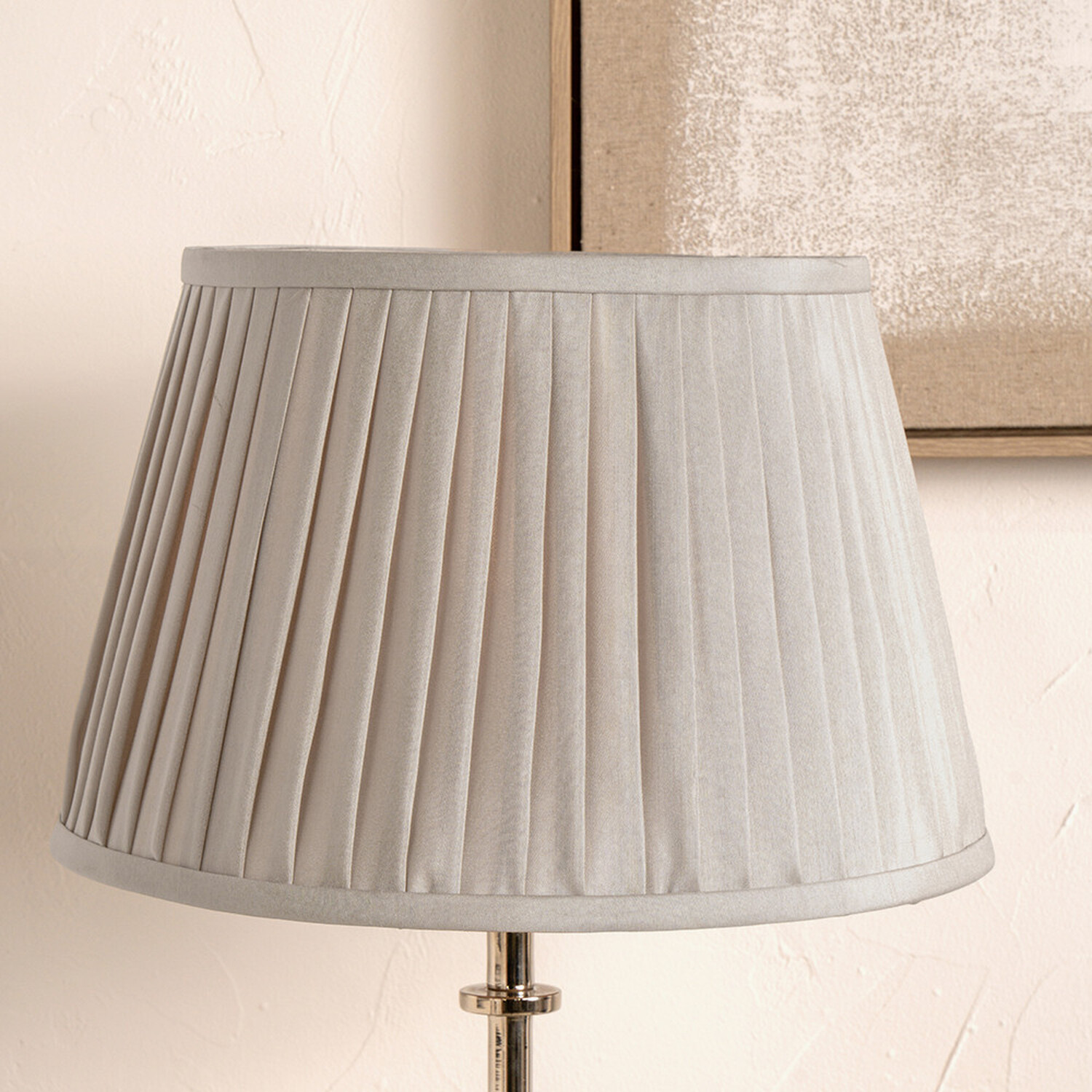 Image of 25cm Poly Cotton Pleated Lamp Shade&hellip;
