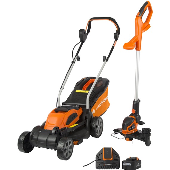Yard Force 40V 32cm Cordless Lawnmower and Trimmer