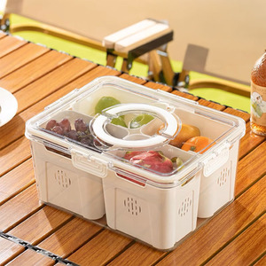 Multi-Compartment Fridge Storage Container
