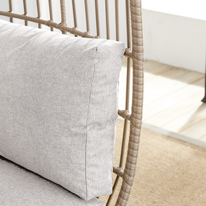 Beige Egg Chair Rattan Garden Chair shot 7680958