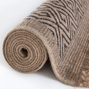 Dark Grey Nature Collection Circle Geometric Outdoor Rug shot 7862611