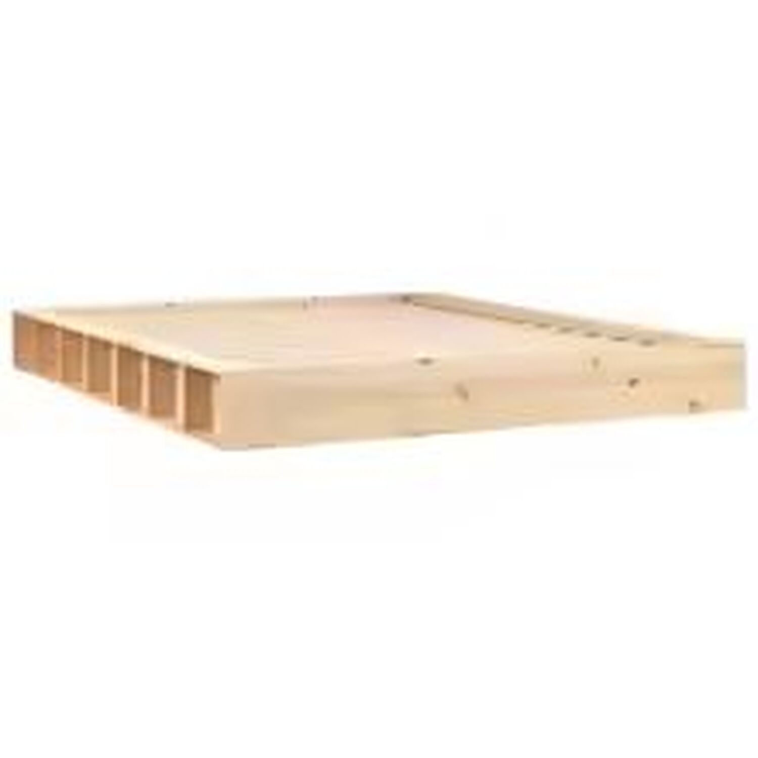 King Solid Wood Bed Frame Sturdy - Brown