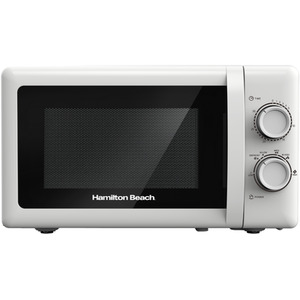 20L Manual White Microwave With Stainless Steel Cavity 700W