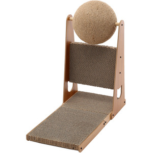 Kidkid Cat Scratcher L-Shaped with Scratching Ball