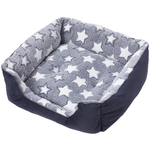 Dog Bed Soft Washable Plush with Non-Slip Base