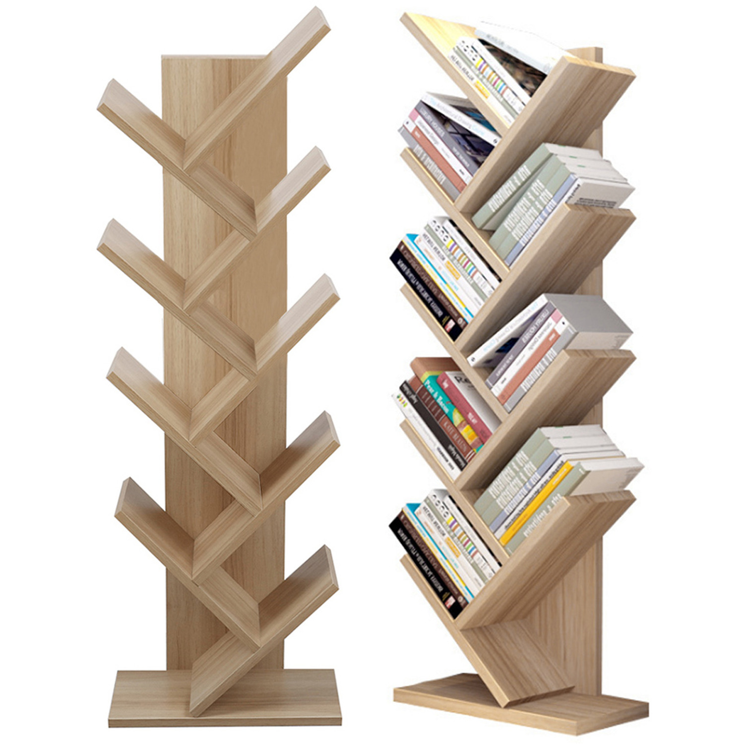 The Hot Sale Shelf Rustic Freestanding Wood Organizer Rack - Brown