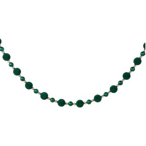 Flocked Beaded Garland