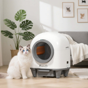 PawHut 80L Extra Large Self Cleaning Cat Litter Tray with APP Control