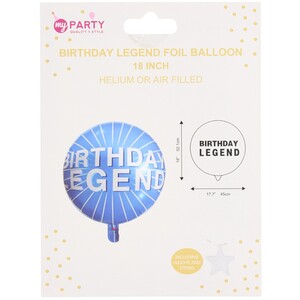 Birthday Legend Foil Balloon