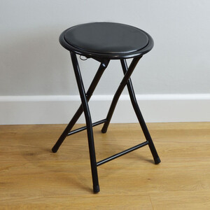 Harbour Housewares Padded Folding Stools - Pack of 2