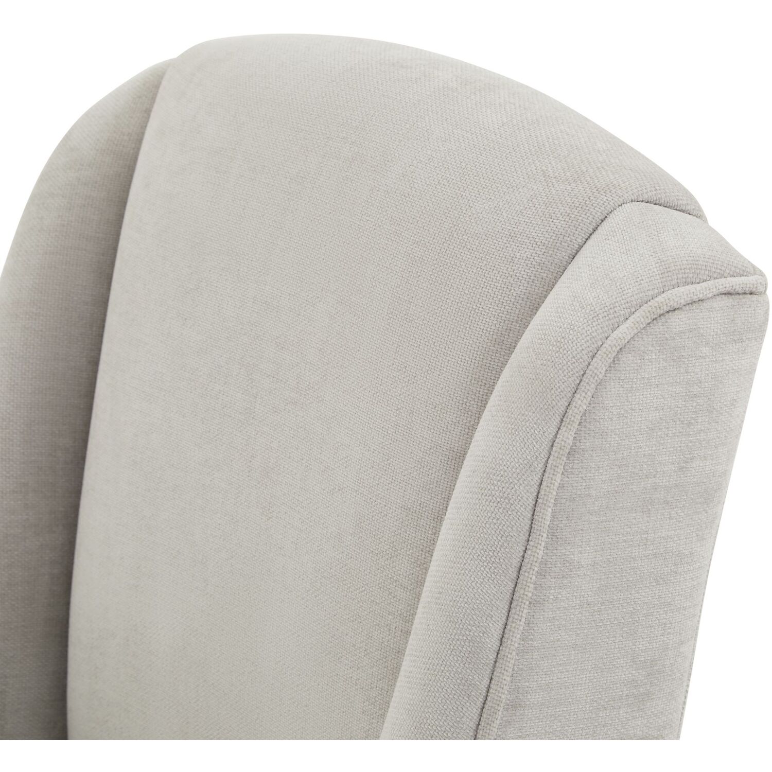 Compton Woven Fabric Dining Chair With Rubberwood Frame - Grey
