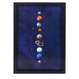 Celestial Wonders Solar System Framed Wall Art