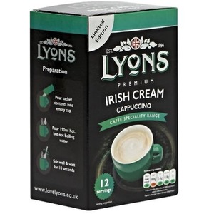 Lyons Premium Irish Cream Cappuccino x 12 Sachets